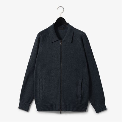 ダーバン D'URBAN 美濃和紙メランジジップニットカーディガン （ネイビー） 25,410円