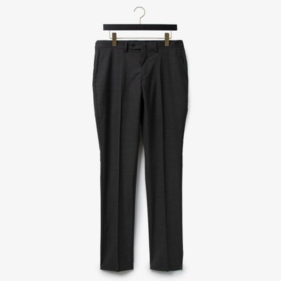 ダーバン D'URBAN ウォッシャブルトロピカルドレスパンツ(0プリーツ)（チャコール）