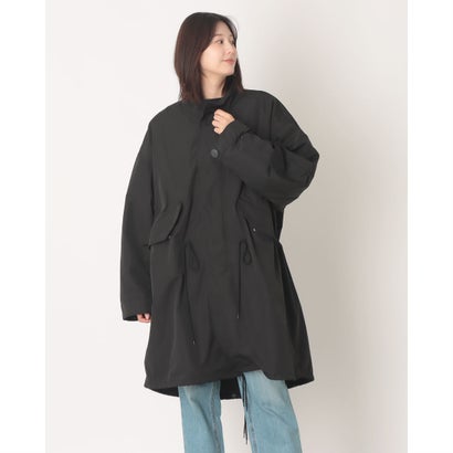 ハンチ hunch TCブロード ロングモッズコート （BLACK）