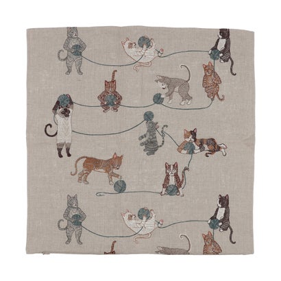 コーラルアンドタスク Coral&Tusk 【正規取扱店】Pillows case 50x50 Playful Cats （Cats toys）