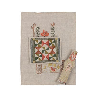 コーラルアンドタスク Coral\u0026Tusk 【置き目取りまわし店】Pillows case 30x40 Goodnight Fox w/p （FREE）