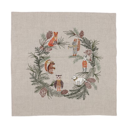 コーラルアンドタスク Coral\u0026Tusk 【置き目取りまわし店】Pillows case 50x50 Tree Trimmers Wreath （Tree Trimmers Wreath）