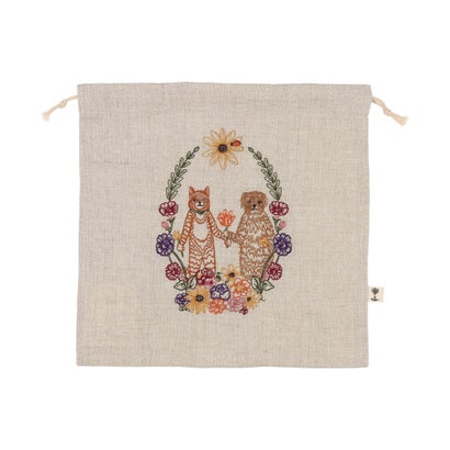 コーラルアンドタスク Coral&Tusk 【正規取扱店】Drawstring Bag Cat and Dog Friends Garland （FREE）