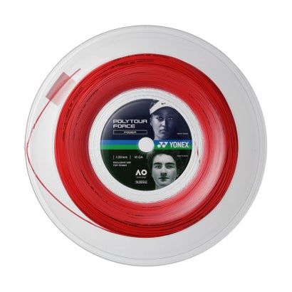 ヨネックス YONEX ヨネックス YONEX 庭球 ポリツアーフォース 130 200M  PTFO30R2 （212 ブライト赤いこと）