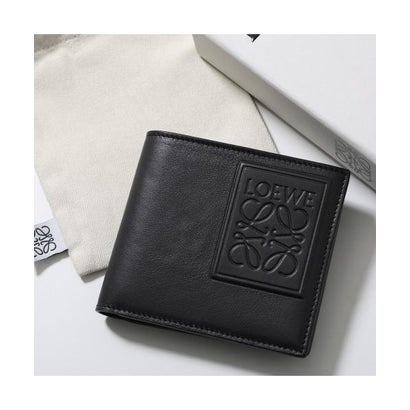ロエベ LOEWE LOEWE 二つ折り紙入れ C565302X07 アナグラムロゴ （1100/BLACK/黒いこと）