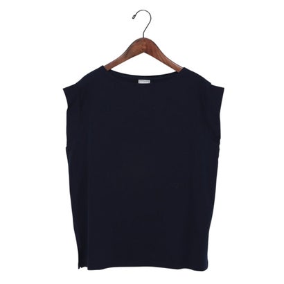 ハリス Harriss le ciel de harriss キャップスリーブボートネックTシャツ（ネイビーブルー）