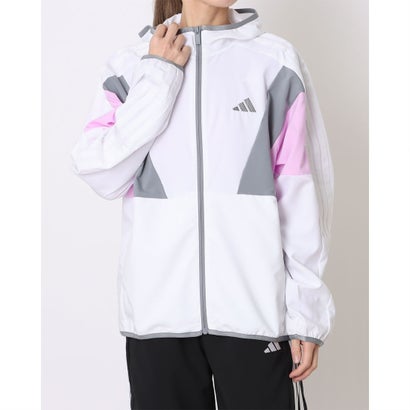 アディダス adidas レディース クロスジャケット TEAMS ルーズフィット クロス ジャケット KF9220 （O/WH）