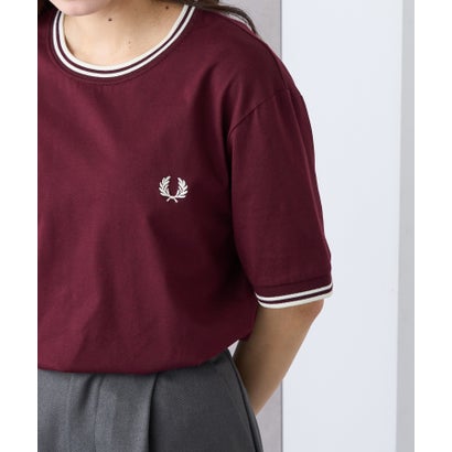 フレッドペリー FRED PERRY 【日本正規品】◎新色追加◎ TWIN TIPPED T-SHIRT フレッドペリー ティップライン ワンポイントロゴ刺繍Tシャツ M1588V （レッド系）