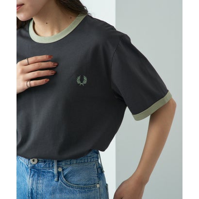 フレッドペリー FRED PERRY 【日本定め事品】◎新色加えること◎ RINGER T-SHIRT M3519 （濃灰色薄墨色）