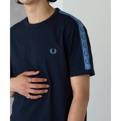 フレッドペリー FRED PERRY 【日本置き目品】ONTRAST TAPE RINGER T-SHIRT M4613 （米国海軍）