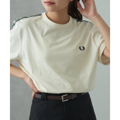 フレッドペリー FRED PERRY 【日本置き目品】ONTRAST TAPE RINGER T-SHIRT M4613 （象牙色）