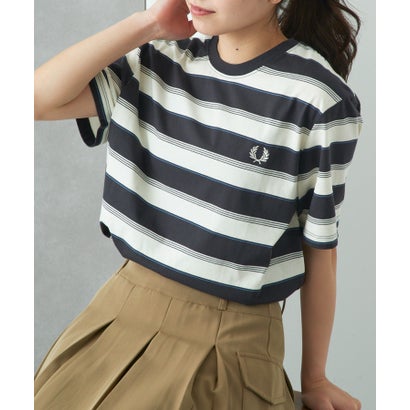 フレッドペリー FRED PERRY 【日本正規品】FINE STRIPE T-SHIRT M2409 （チャコールグレー）