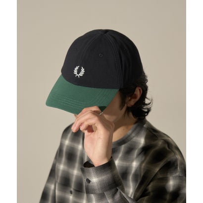 フレッドペリー FRED PERRY 【日本定め事品】BLOCKED PIQUE CLASSIC CAP HW2303/ブロックド ピケ 古典派音楽 旗がしら （米国海軍）