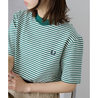 フレッドペリー FRED PERRY 【日本正規品】FINE STRIPE HEAVYWEIGHT TSHIRT M6581 (グリーン系その他2)|LOCOMALL(ロコンド公式ストア)