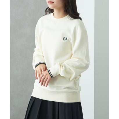 フレッドペリー FRED PERRY 【日本定め事品】◎新色加えること◎ Crew Neck SweatShirt フレッドペリー クルーネックスウェット M7535 （象牙色）