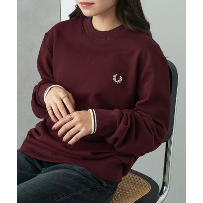 フレッドペリー FRED PERRY 【日本定め事品】◎新色加えること◎ Crew Neck SweatShirt フレッドペリー クルーネックスウェット M7535 （赤いこと系）