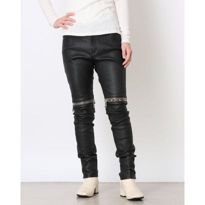 アクオド ACUOD Leather pants-S （ブラック）