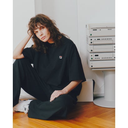 フィラ FILA ショートスリーブティーシャツ / S/S T-SHIRT / 心地好い御召しもの / ユニ一発やる （BLACK）