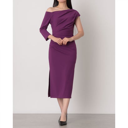 リナシメント RINASCIMENTO ワンショルダーサイドタックタイトワンピース （Melanzana Viola） 10,719円