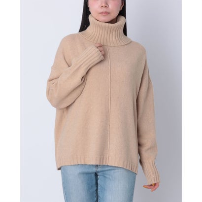 リナシメント RINASCIMENTO スパングルタートルネックニットトップス （Cammello Beige）
