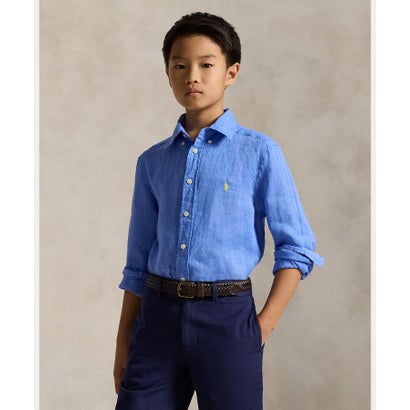 ポロ ラルフ 置き目レン POLO RALPH LAUREN (ボーイズ 8才～20才)リネン プルオーバー （430青色）