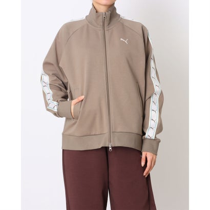 プーマ PUMA レディース 長袖ジャージジャケット ESS ELEVATED テープ トラック JKT 693757 （Totally Taupe）