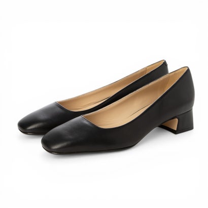 ファビオルスコーニ FABIO RUSCONI スクエアトウチャンキーヒールパンプス （ブラック） 27,170円
