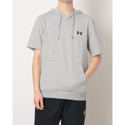 アンダーアーマー UNDER ARMOUR メンズ ライフスタイル ウェア UAライバル ライトウエイト テリー ショートスリーブ フーディー 6012648 （Mod Gray Light Heather / /）