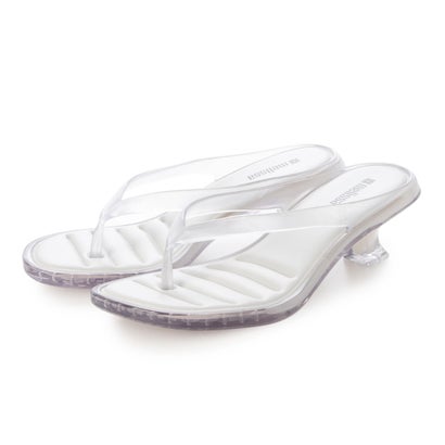 メリッサ melissa MELISSA THONG KITTEN HEEL AD （CLEAR/WHITE）