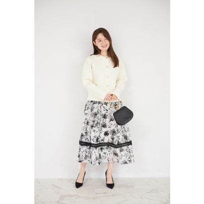 トッコクローゼット tocco closet フェイクポケット付きゴールド釦ニットジャケット