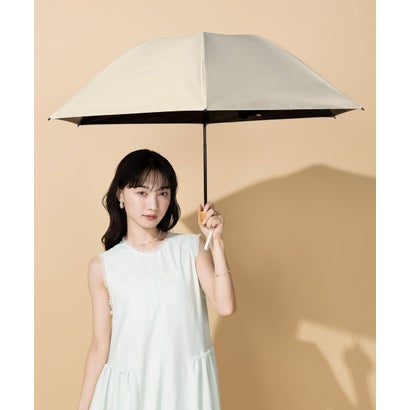 【Wpc.】最強の日がさ UVO（ウーボ）CALM 3段折 55糎 気が大きい 完膚なきまで遮光 遮熱 晴雨兼用 折りたたみ傘 （ベージュ）