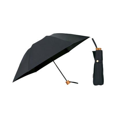 【Wpc.】最強の日がさ UVO（ウーボ）CALM 3段折 55糎 気が大きい 完膚なきまで遮光 遮熱 晴雨兼用 折りたたみ傘 （黒いこと）