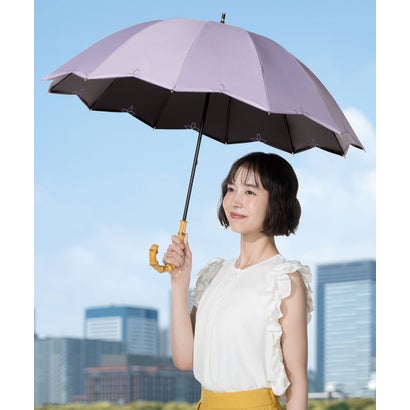 【Wpc.】最強の日がさ UVO（ウーボ）12本骨 気が大きい 完膚なきまで遮光 遮熱 晴雨兼用 耐風 思わしい レディース 長傘 （刺しゅうスカロップ/ ラベンダー）