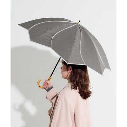 【Wpc.】最強の日がさ UVO（ウーボ）8本骨 55珊 大層らしい 完膚なきまで遮光 遮熱 晴雨兼用 長傘 （フローラル/ 薄墨色）