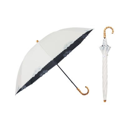 【Wpc.】最強の日傘 UVO（ウーボ）60cm 大きい 完全遮光 遮熱 晴雨兼用 レディース 長傘 （刺繍フラワー/ オフ）｜LOCOMALL（ロコンド公式ストア）