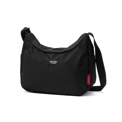 マンハッタンポーテージ Manhattan Portage 日本置き目品 ショルダーバッグ メンズ レディース ブランド名 軽さ ナイロン 曲がったがけ MURRAY HILL SHOULDER BAG FLIGHT NYLON BACKING MP6063NTWLB （Black）