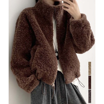 アルゴトウキョウ ARGO TOKYO High-Neck Short Boa Jacket 21143 ハイネックショートボアジャケット （モカ）