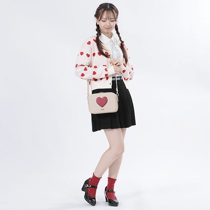 マリークワント MARY QUANT ハート形差しひびき 肩先 （象牙色）
