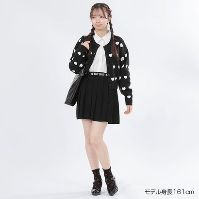 マリークワント MARY QUANT ラインハートニット カーディガン （ブラック）
