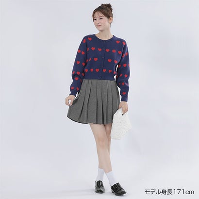 マリークワント MARY QUANT ラインハートニット カーディガン （ネイビー）
