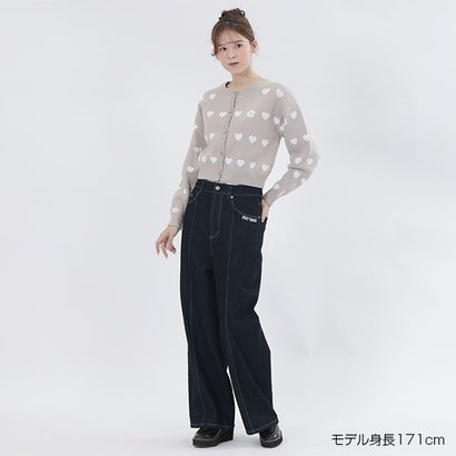 マリークワント MARY QUANT ラインハートニット カーディガン （グレー）