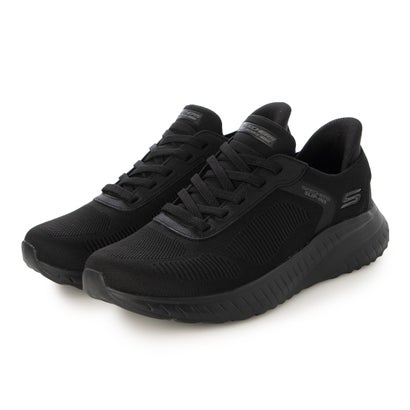 スケッチャーズ SKECHERS ハンズフリー スリップインズ ボブス スクワッド カオス ソリッド ステップ （BLACK）