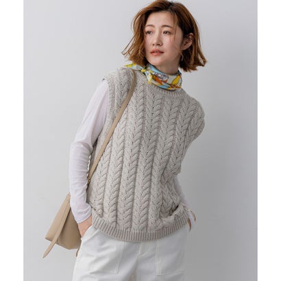 23区 ケーブル ニットベスト （ベージュ系） 14,737円