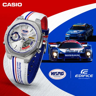 エディフィス EDIFICE(CASIO) NISMOヘリテージエディション / ECB-S10NIS-7AJR （トリコロール）