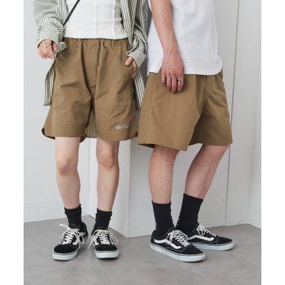 ワイルドシングス WILD THINGS Military Nylon Ripstop Wide Baggy Shorts / ミリタリーナイロン リップストップワイドバ （ベージュ）