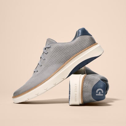 コール ハーン COLE HAAN グランドプロ フェザーアーク レーザースニーカー mens （アイロンストーン ヌバック/シルバーバーチ/ネイビーブレザー）