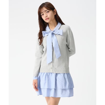 ミッシュマッシュ MISCH MASCH 2026春夏新作 シャツレイヤード風ドッキングミニワンピース MM617406 （GREY）