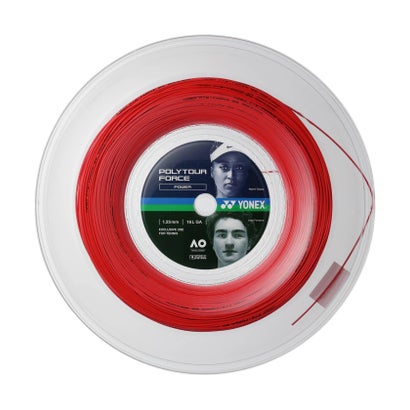 ヨネックス YONEX ヨネックス YONEX 庭球 ポリツアーフォース 125 200M  PTFO25R2 （212 ブライト赤いこと）