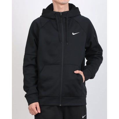 ナイキ NIKE TF フルジップ L／S フーディ パーカー （ブラック×ホワイト）