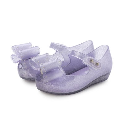 メリッサ melissa MINI MELISSA ULTRAGIRL CLASSIC BOW BB （GLITTER LILAC）